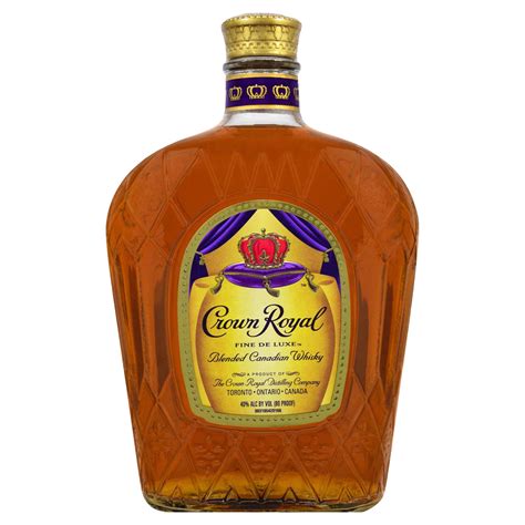 Crown Royal Fine Deluxe Blended Canadian Whisky 1 L 80 Pf Alcohol