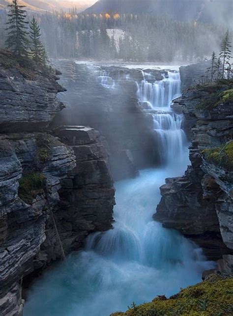 Travelcanada — Athabasca Falls In Jasper National Parkcanada