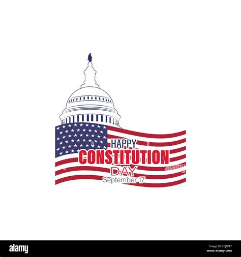 Vector Illustration Of United States Constitution Day 17 September