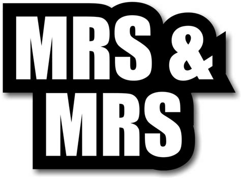 Large Mrs And Mrs Photo Booth Prop For Same Sex Wedding