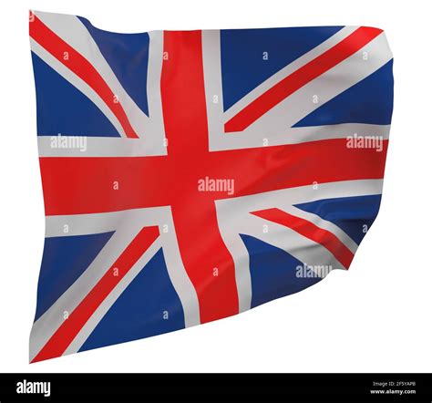 United Kingdom Flag Isolated Waving Banner National Flag Of United