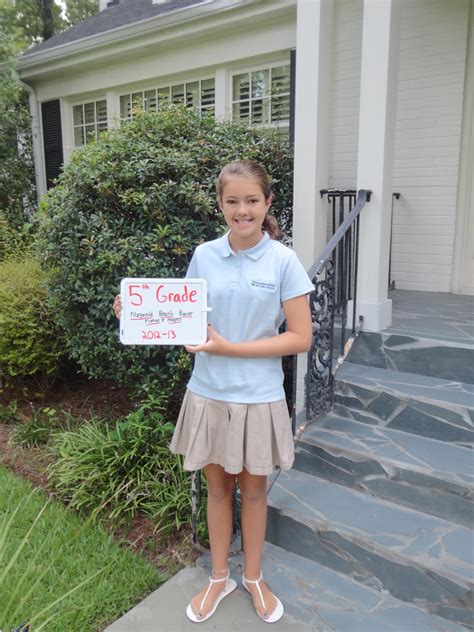 The Merritts In South Carolina Olivia First Day Of 5th Grade