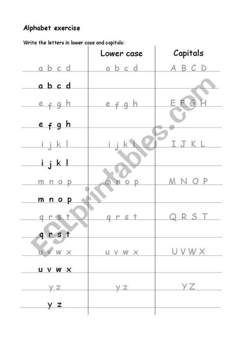 Copy Alphabet Worksheet 3 Letter Worksheets