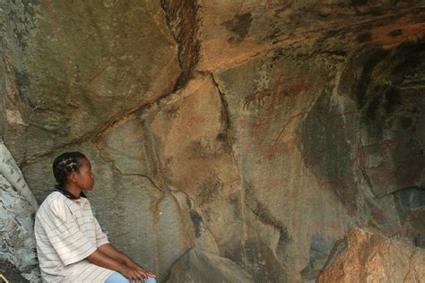 Bushman Paintings Nsangwini Swaziland Steven Belcher Flickr