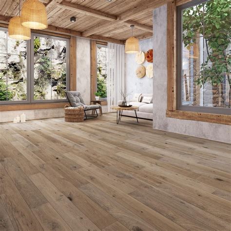 W x varying length waterproof engineered hardwood flooring (16.68 sq. Unbranded Take Home Sample - Geneva Waterproof Engineered Hardwood Flooring - 1/4 in. T x 5 in ...