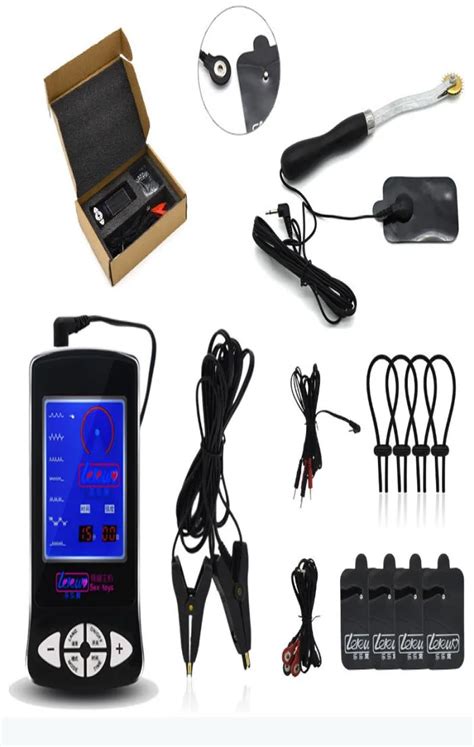 Electro Shock Kit Penis Extender Cock Ring Estim Wheel Gear Massage