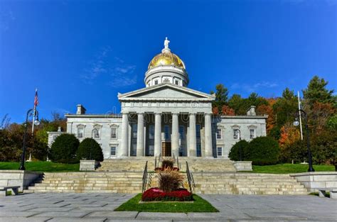 The State Capitol Building In Montpelier Vermont Usa Stock Image