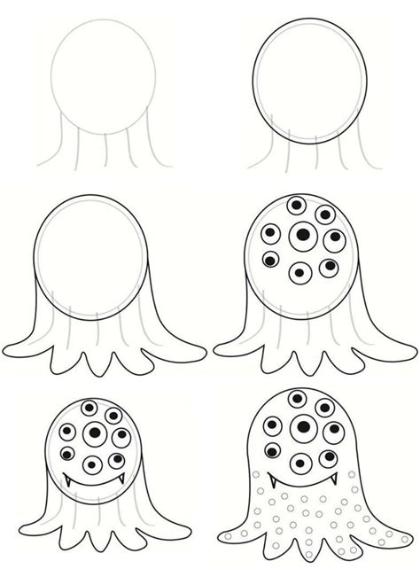 Learn How To Draw 50 Monsters The Easy Way 6 Roses Drawing Monster