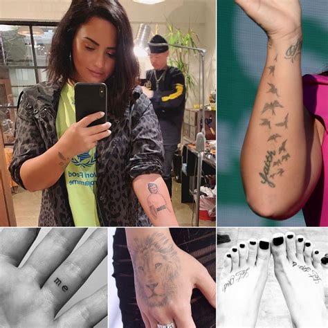 demi lovato s tattoos locations details meanings