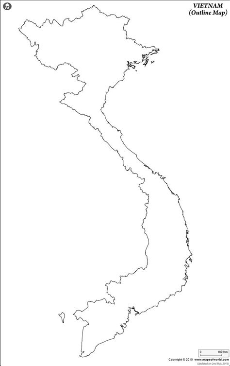 Blank Map Of Vietnam Vietnam Outline Map Vietnam Art Map Vietnam Map