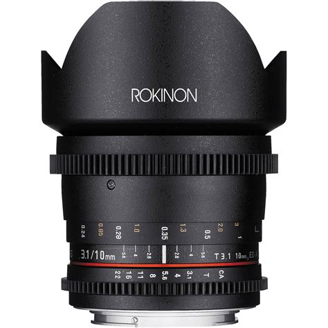 Rokinon 10mm T31 Cine Lens For Canon Ef Mount Cv10m C Bandh Photo