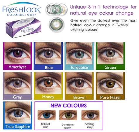 Freshlook Colorblends By Ciba Vision Is A Disposable Coloured Soft