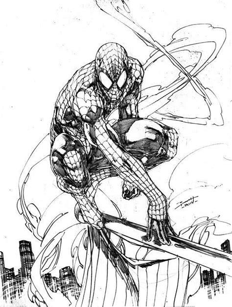 Brett Booth Brett Booth Spiderman Drawing Marvel Superheroes Art