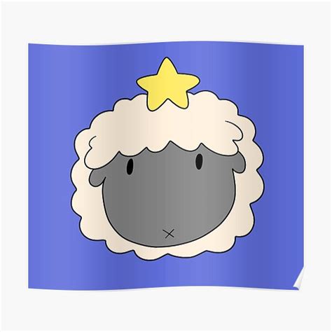 Star Sheep Face Poster For Sale By Saradaboru Redbubble