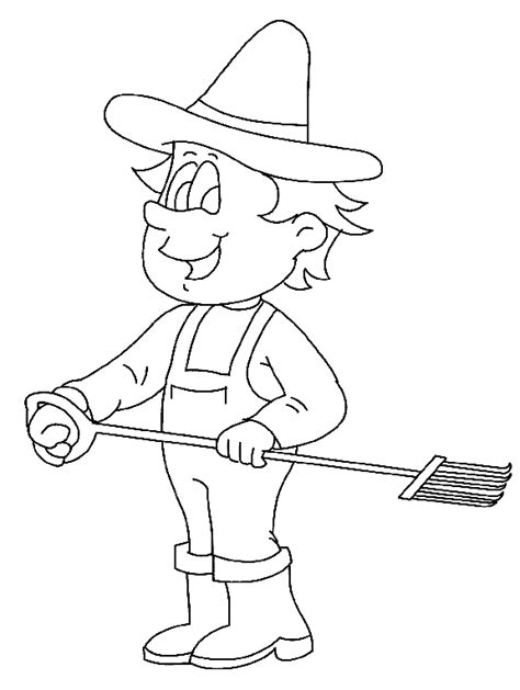 Beroepen kleurplaten boer