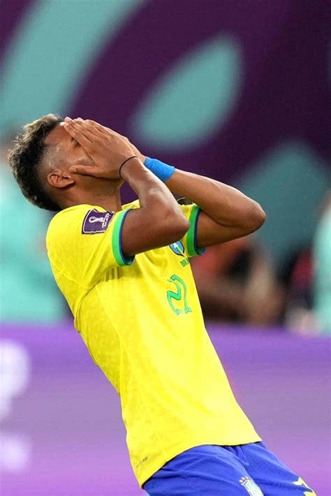 Doha Brazil S Rodrygo Reacts During The World Cup Group G Soccer Match