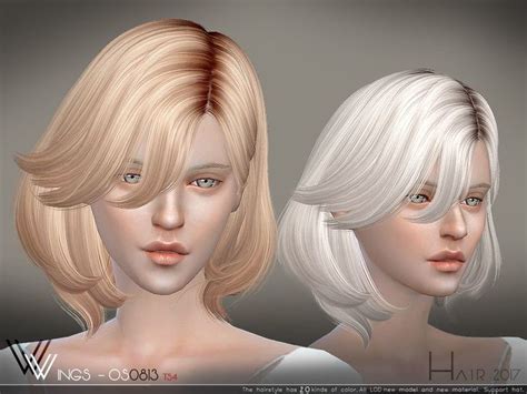 The Sims Resource Wings Os0823 Sims 4 Hairs Sims Hair The Sims 4