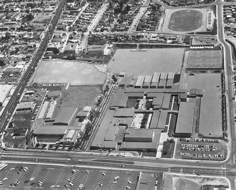 Gym/physical fitness center in garden grove, california. Horace Mann Junior High School • San Diego • 1959