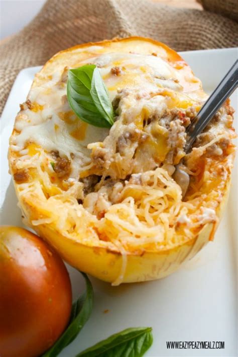 Spicy Sausage Lasagna Spaghetti Squash Easy Peasy Meals