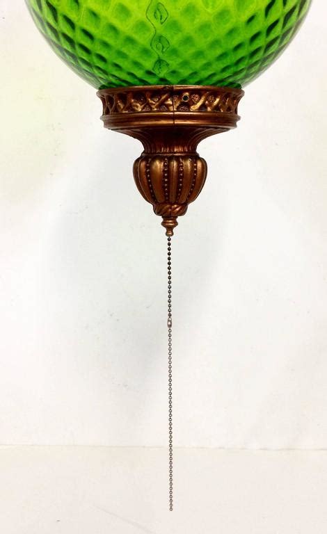 Mid Century Italian Blown Glass Globe Pendant Hanging Light At 1stdibs