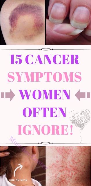 15 Cancer Symptoms Women Often Ignore Healthylife