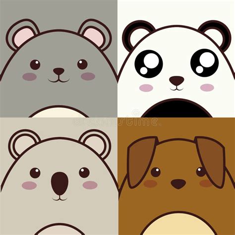 Kawaii Animal Icon Stock Vector Illustration Of Cute 112610064