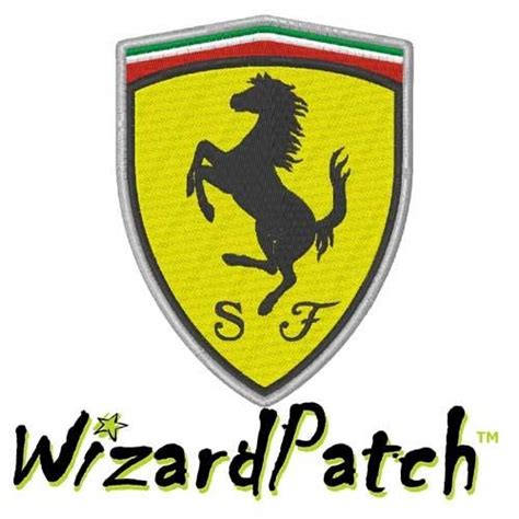 Enzo ferrari was said to have been born on 18 february 1898 in modena, italy and that his birth was recorded on 20 february because a heavy snowstorm had prevented his father from reporting the birth at the local registry office; FERRARI SF LOGO SHIELD PATCH 3.5" - Wizard Patch™