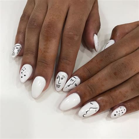 White Nail Art Designs For Short Medium And Long Nails K4 Fashion