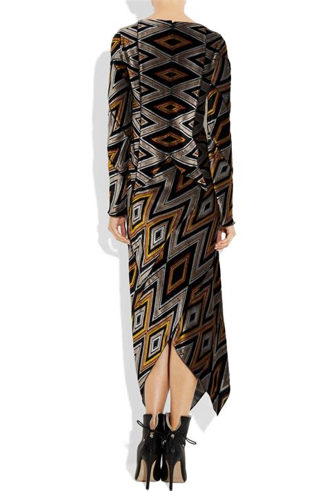 Based in new york city, proenza schouler is derived from maiden names of the two designers' mothers: Lyst - Proenza schouler Zigzag Devoré-velvet Dress