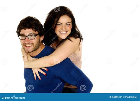 beautiful couple smiling isolated on a white background stock image image of love pretty
