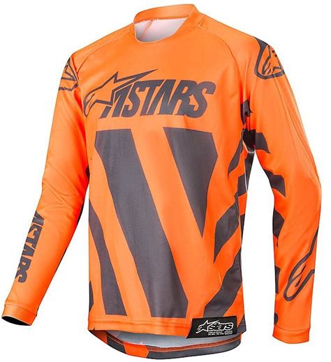 Vendita online delle migliori mini cross per bambini, minicross scontatissime! Maglia da Bambino Moto Cross Enduro Alpinestars YOUTH RACER BRAAP Antracite Arancio Fluo Vendita ...