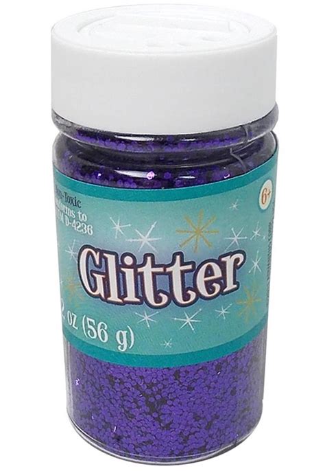 Glitter Shaker Top Jar Purple 2oz Sulyn