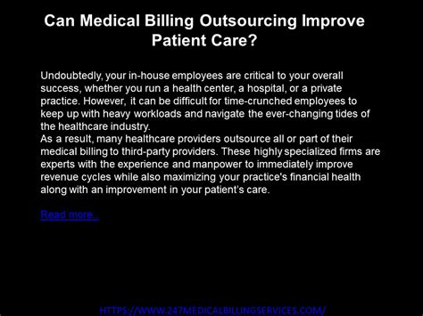 Ppt Can Medical Billing Outsourcing Improve Patient Care Powerpoint Presentation Free To