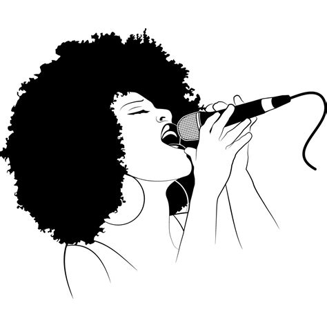 female singer drawing at getdrawings free download