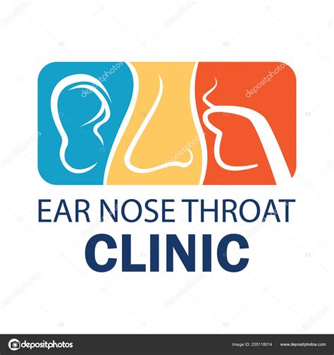 Ear Nose Throat Ent Logo Otolaryngologists Clinic Concept Vector