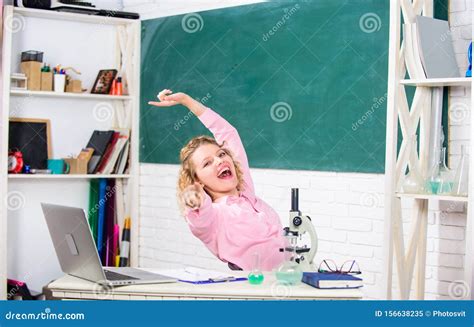 Teacher Adorable Woman Try To Relax In Classroom Just Relax Find Way