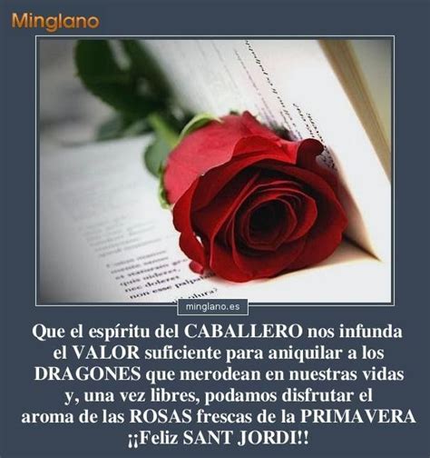 El día de san jorge es una festividad importante en muchos lugares del mundo por ser el santo patrón de diversos países como inglaterra o portugal (entre otros), al igual que de distintas ciudades y regiones. "Feliz san jordi." 🌹📙🤭 | Dia de san jorge, Feliz día, San jorge