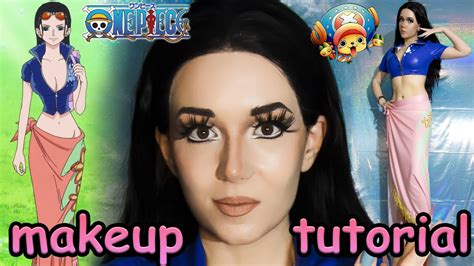 Nico Robin Cosplay Makeup Tutorial One Piece Youtube