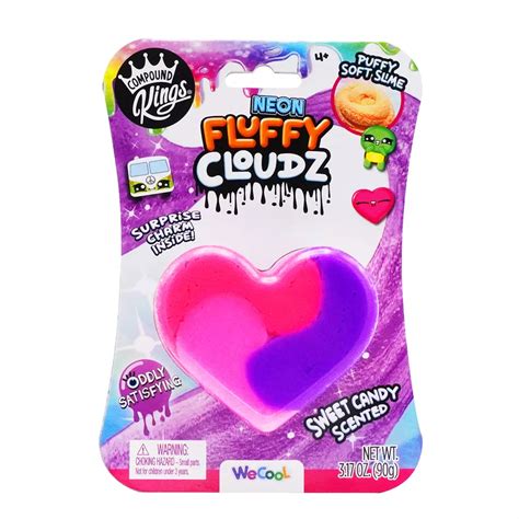 Compound Kings Neon Fluffy Cloudz Scented Slime Assorted Shop Slime