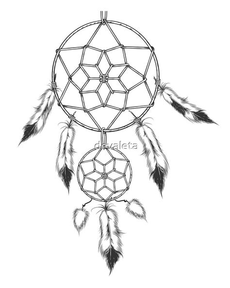 Dream Catcher Traditional Symbol Of Native Americans By Devaleta Redbubble