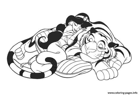 Jasmine, aladdin and magic carpet. Cartoon Disney Jasmine Aladdin Ab32 Coloring Pages Printable