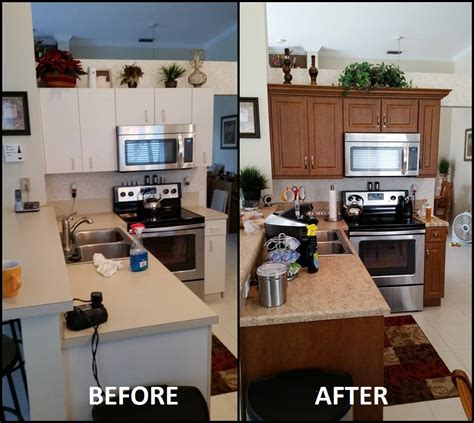 Before And After Pictures Kitchen Refacing Specialists