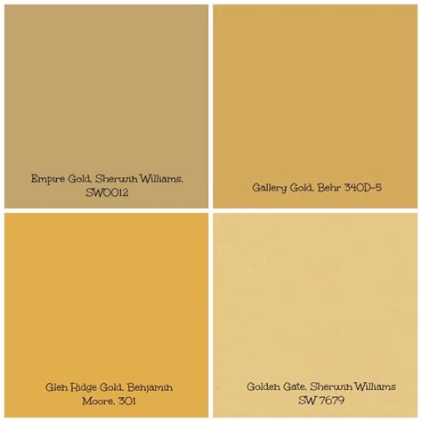 Decorating With Gold Color Crush Gold Paint Colors