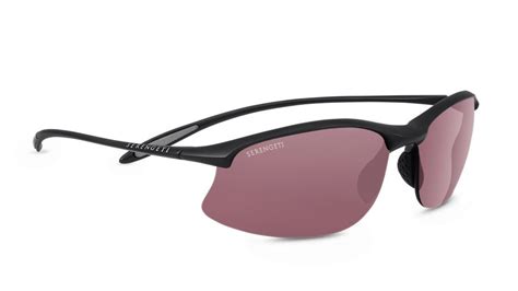 Serengeti Maestrale 8449 Satin Black Polarized Sedona Lenses Flight Sunglasses