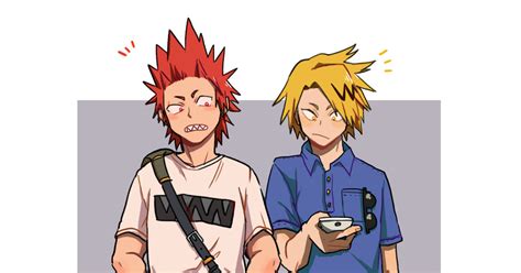 Eijiro Kirishima My Hero Academia Denki Kaminari 切上切 Pixiv