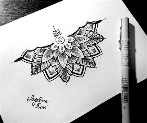 Half Of The Mandala Mandala Tattoo Design Half Mandala Tattoo