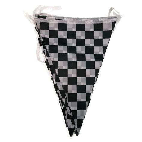 Checkered Bunting Flag Race Car Chequered Flag Banner Hanging Decor