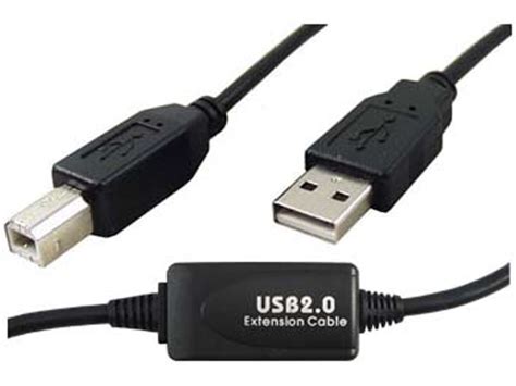 30 Ft Usb 20 Active Extension Cable A Male To B Male