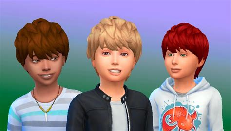 Messy Hair For Boys By My Stuff Sims 4 Nexus