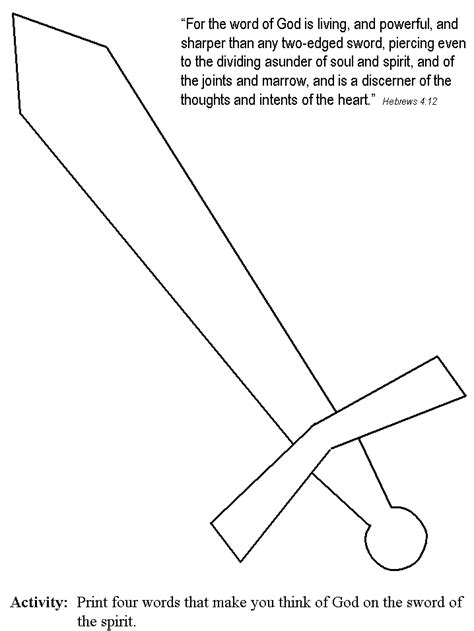 Sword Coloring Pages To Download And Print For Free